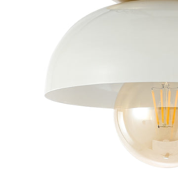 Paulina Classic Industrial Iron LED Flush Mount - JONATHAN Y